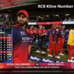 RCB kitne number per hai